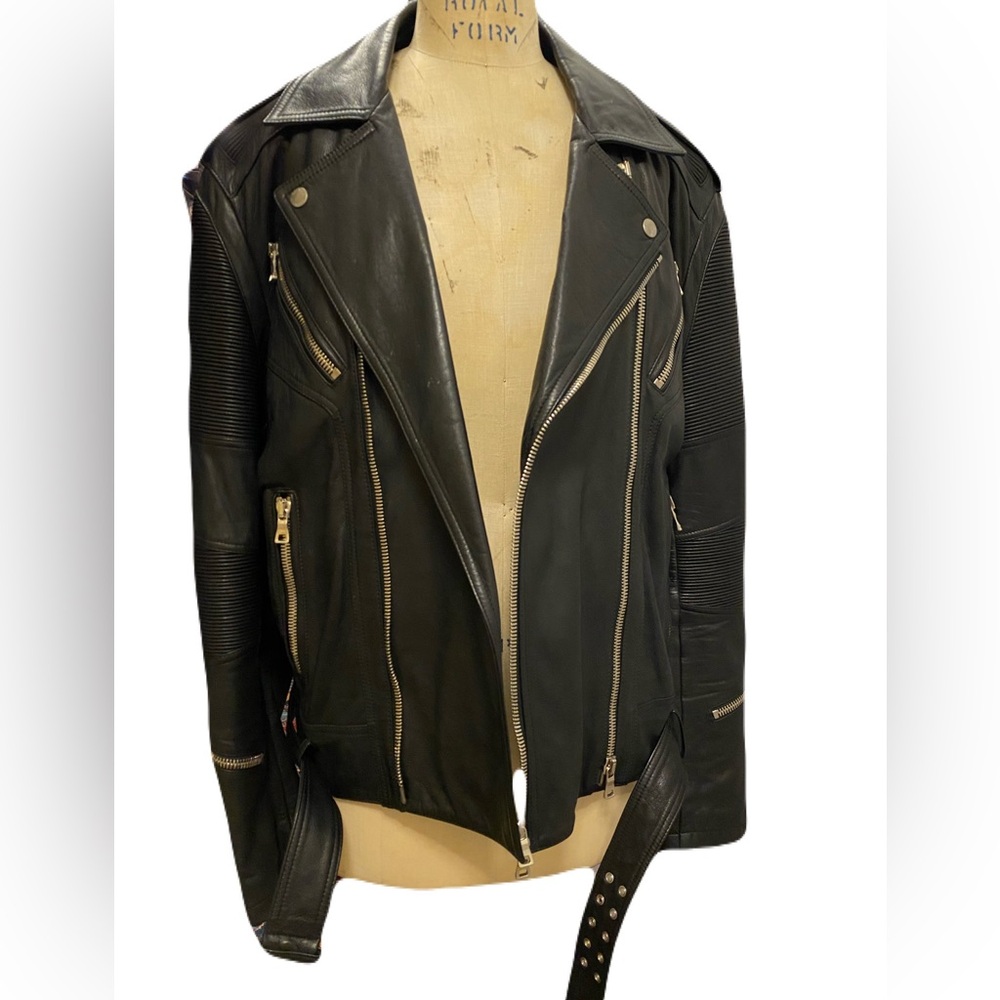 Balmain Double Zip Biker Jacket - image 6